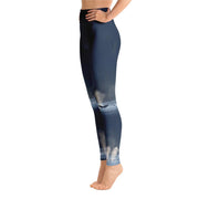 Whales in Silver Bay Yoga Leggings - 57 Peaks